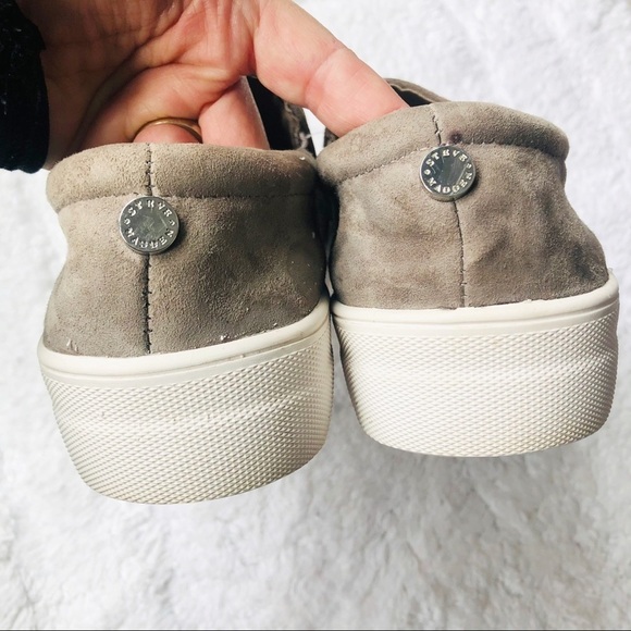 🔥SALE🔥 Steve Madden gray suede slip on sneakers sz8.5 - Picture 7 of 9